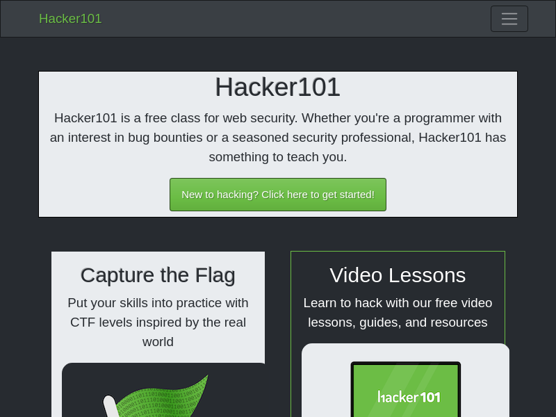 Hacker101 for Hackers